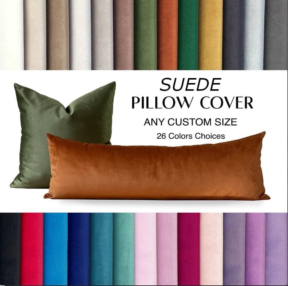 20 54 Inch MoonRest Classic Microsuede Body Pillow Pillowcase - Ultra-Soft Plush - Hidden Zipper X - Wine