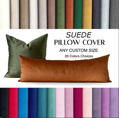 20 54 Inch MoonRest Classic Microsuede Body Pillow Pillowcase - Ultra-Soft Plush - Hidden Zipper X - Cool Black