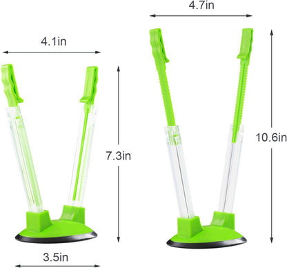 Baggy Rack - Pack of 2 Bag Holder for Plastic Bags, No-hands Food Storage Bag Holders