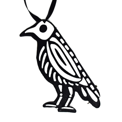 Skeleton Gothic Christmas and Halloween Ornaments (Raven)