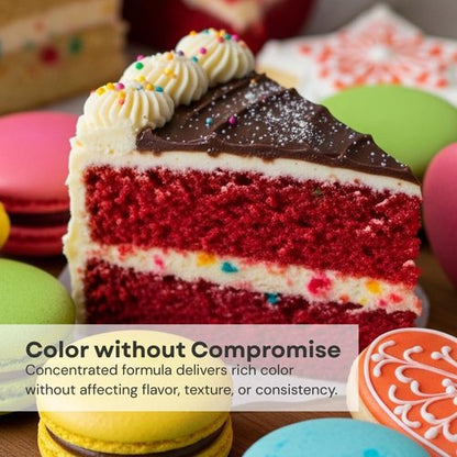 Chefmaster Coal Black Liqua-Gel® Food Coloring - Vibrant, Fade-Resistant Dye for Icing & Fondant | 0.70 oz