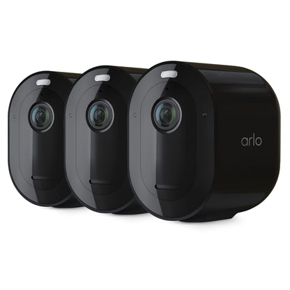 Arlo Pro 5S Spotlight Security Camera 2K HDR | Outdoor | Wireless | Dual-Band Wi-Fi Connects to Strongest Network |12X Zoom, 2-Way Audio, Siren, Color Night Vision,Live Stream(White, 4 Cameras)