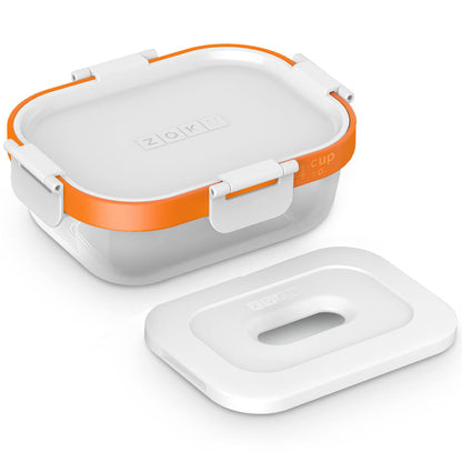 ZOKU - Nested Food Storage Container with Freezer Pack, Leak Proof with Airtight Lids, for Sandwiches, Lunches, Leftovers and more, Easy to Clean, Reusable, BPA Free (Neat Stack) (3 Piece)