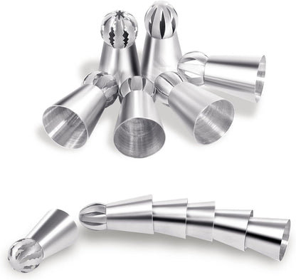 Hofumix Russian Piping Tips Cake Decorating Kit, 6pcs Buttercream DIY Baking Tools
