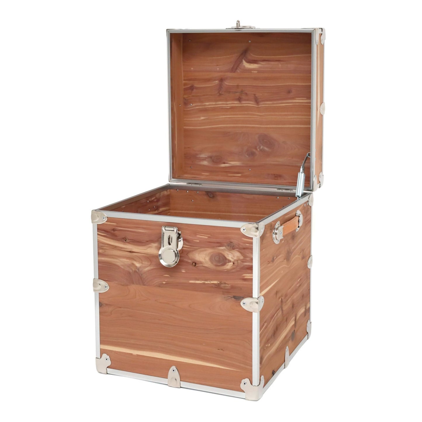 Rhino Trunk & Case Knotty Cedar Chest – End Table Storage Box, Coffee Table, End of Bed Trunk or Entryway Storage Bench – 20"x20"x24" USA-Made, Furniture Grade, Heirloom Aesthetic – Strong and Secure