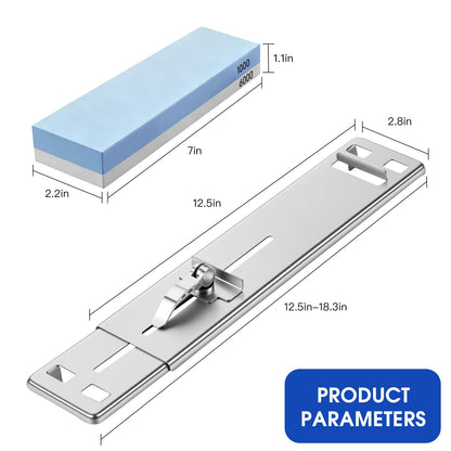 Knife Sharpening Stone Set with Adjustable Base,2 Side Grit 1000/6000 Waterstone,Fast & Efficient Diamond Knife Sharpener for Various sinks for hand washing
