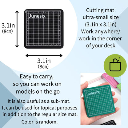 3-Piece Model Tool Set – Tamiya Modeler’s Knife PRO, Tamiya Curved Tweezers & Cutting Mat