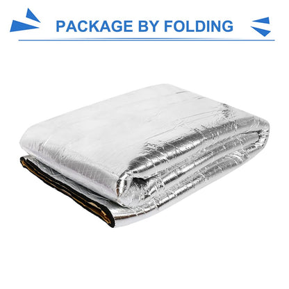 uxcell 394mil 10mm 21.5sqft Sound Deadening Mat Aluminum Foil Foam Car Fender Engine Heat Sound Deadener Insulation Mat 79" x 40" for Cars