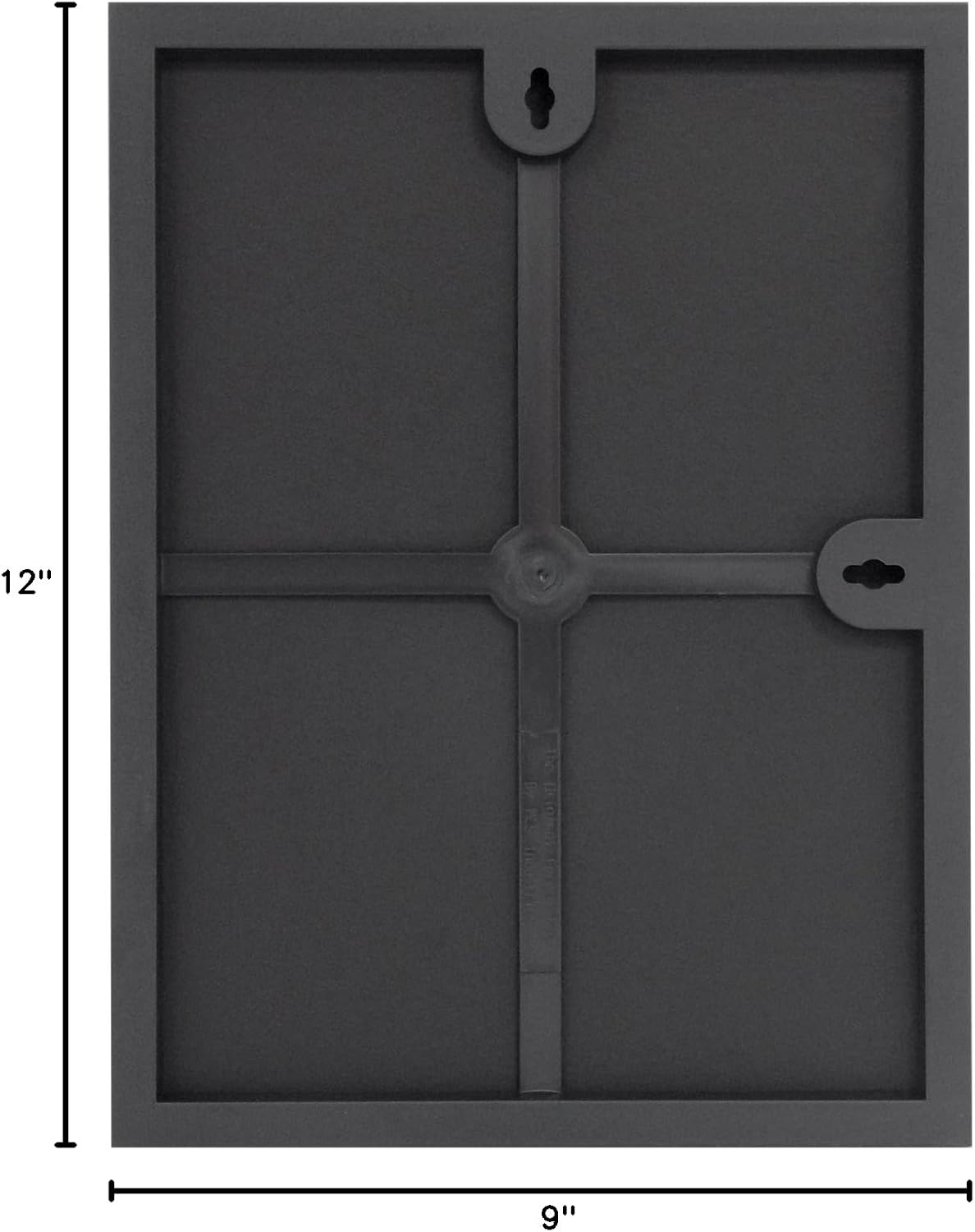 MCS 9x12 Picture Frame Black, Vertical & Horizontal Wall Hanging for Photos & Art Prints (1-Pack)