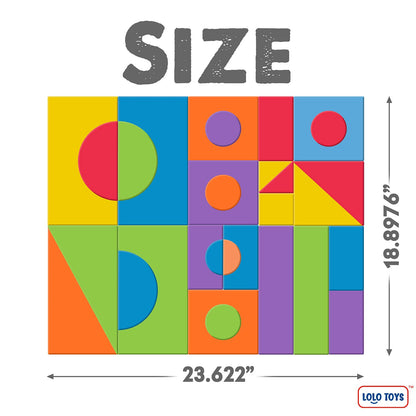 LOLO TOYS Large Building Foam Blocks for Toddlers – Giant Jumbo Big Building Blocks (30 Pieces)