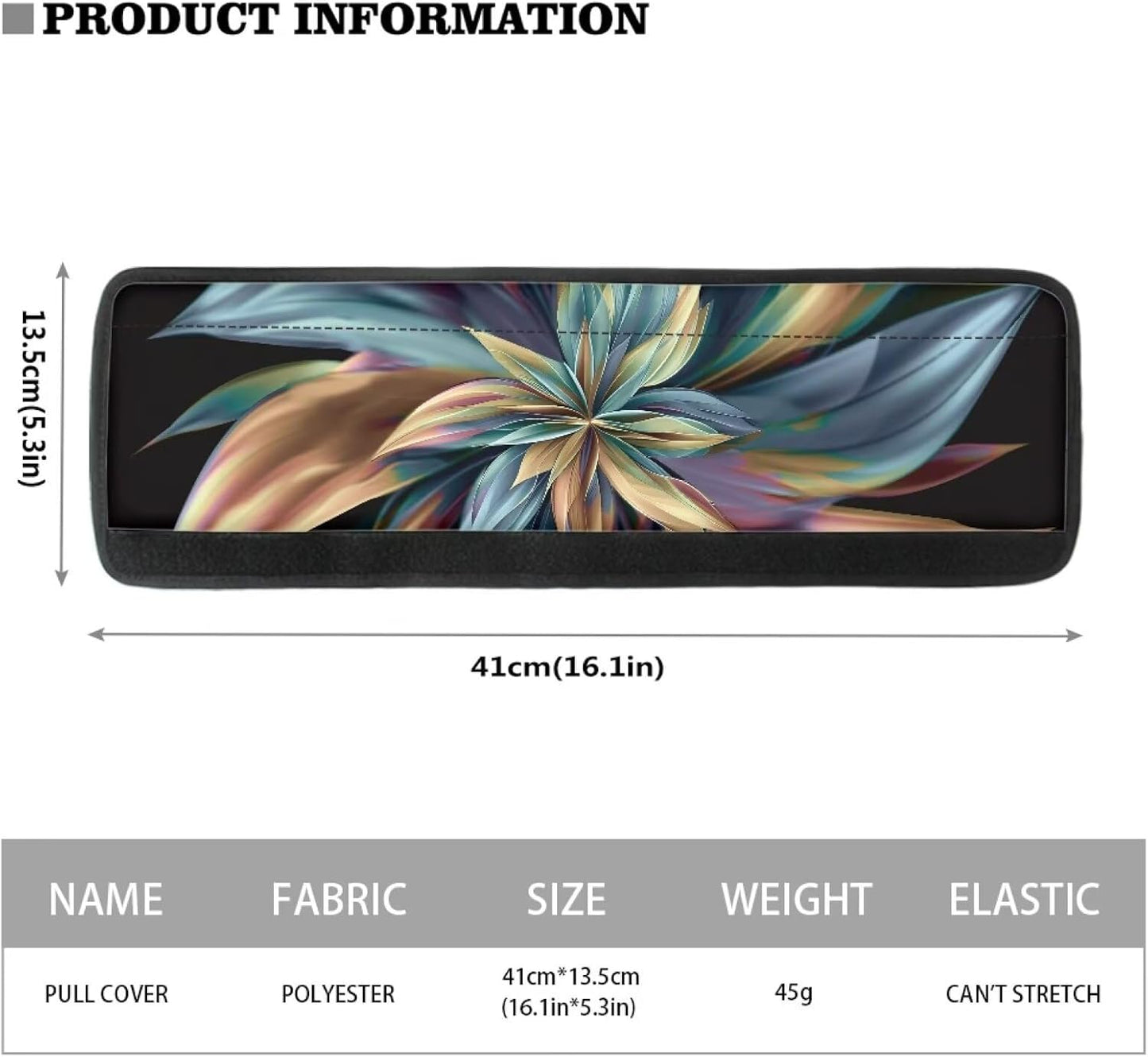 Refrigerator Door Handle Covers, Pack of 2 Non-slip Protective Mat for Kitchen Appliances, Flower Design