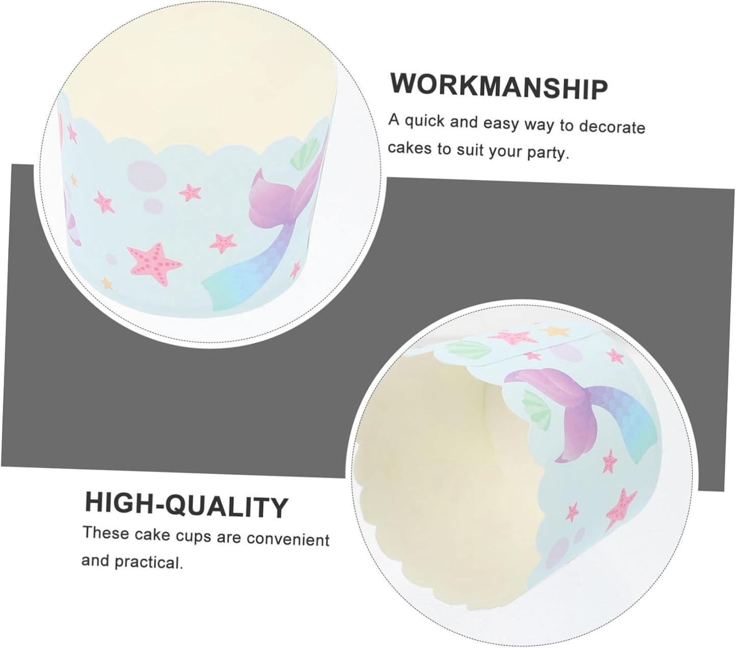 Baking Tool 100Pcs Cake Cups, Non-stick Home Cake Cup Baking Supply, DIY Muffin Cup Dessert Cup Bakeware