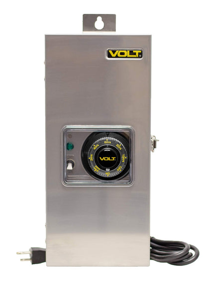 VOLT 150W Slim Line Low Voltage Transformer (12V/15V) with Timer/Photocell for LED Landscape Lighting