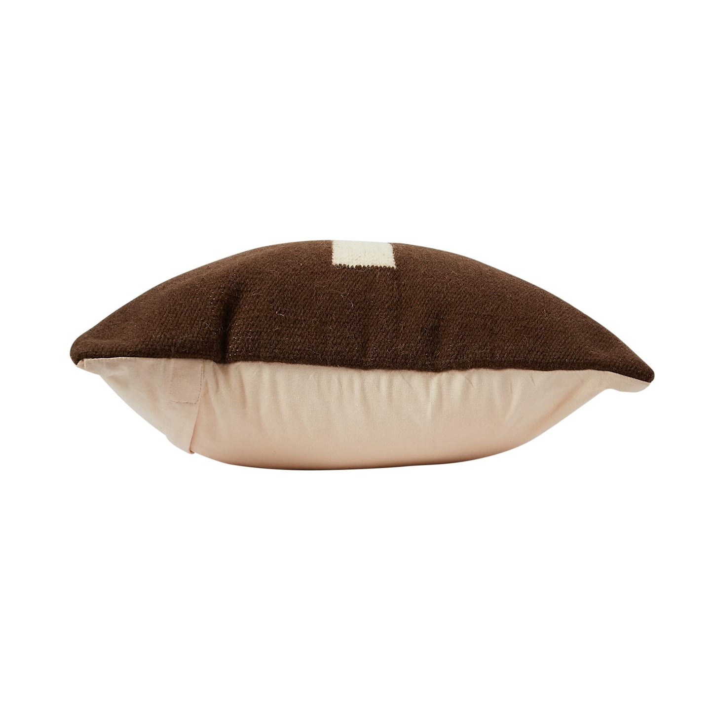 Creative Co-Op Swiss Cross Cotton Wool Throw Natural Pillow, std, Cream and Black