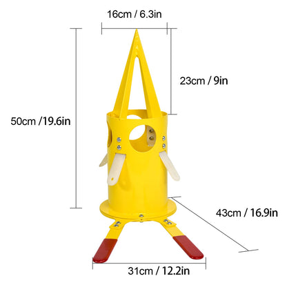 Big Bag Dispenser Bulk Bag Unloader Big bag animal feed unloader for warehouse farm home use Construction Industry (Yellow)