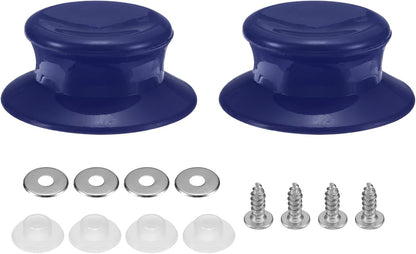 uxcell 2pcs Replacement Knob for Pot Pan Lids, Plastic Cover Holding Handles for Skillets, Kitchen Cookware, Purple