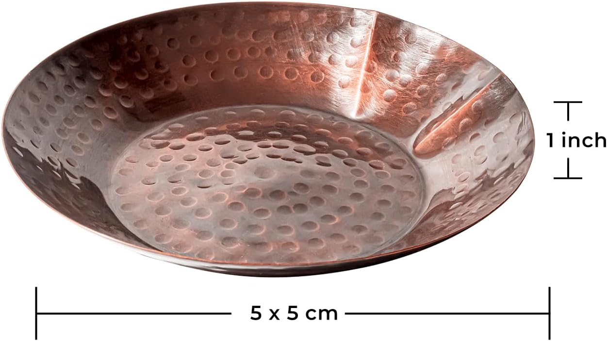 Copper Spoon Rest for Stove Top - Hammered Copper Utensil Holder & Kitchen Accessories - Rustic Farmhouse Countertop
