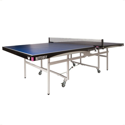 Butterfly Space Saver 22 Ping Pong Table—Indoor Rollaway Table—ITTF Approved Table for Tournaments, Clubs, Or Homes—Professional Ping Pong Net Included—Compact Storage