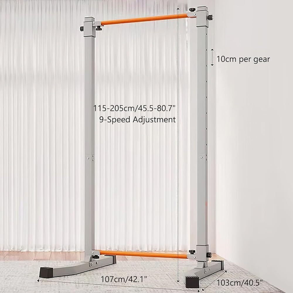 Wrobelax Power Tower, Multi-Function Pull Up Station Foldable Pull Up Bar Station Workout Equipment Height Adjustable for Home Gym Full Body Strength Training Max Load 1100lbs