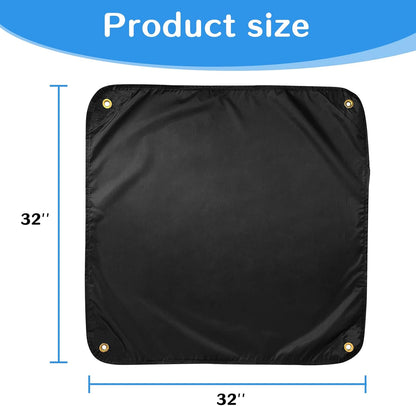 Heavy Duty Water-Resistant Central AC Cover for Outdoor Unit, Air Conditioner Covers for Outside Units 32 x 32 Inch,