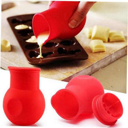 Kitchen Silicone Melting Pot, Microwave Chocolate Warmer Pot for Baking and Candy
