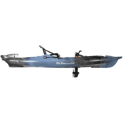 Old Town Sportsman BigWater PDL 132 Solo Sit-on-Top Fishing Pedal Kayak, 13 ft 2.04 in, Steel Camo