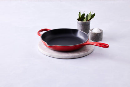 Le Creuset Enameled Cast Iron Signature Iron Handle Skillet, 11.75", Cerise