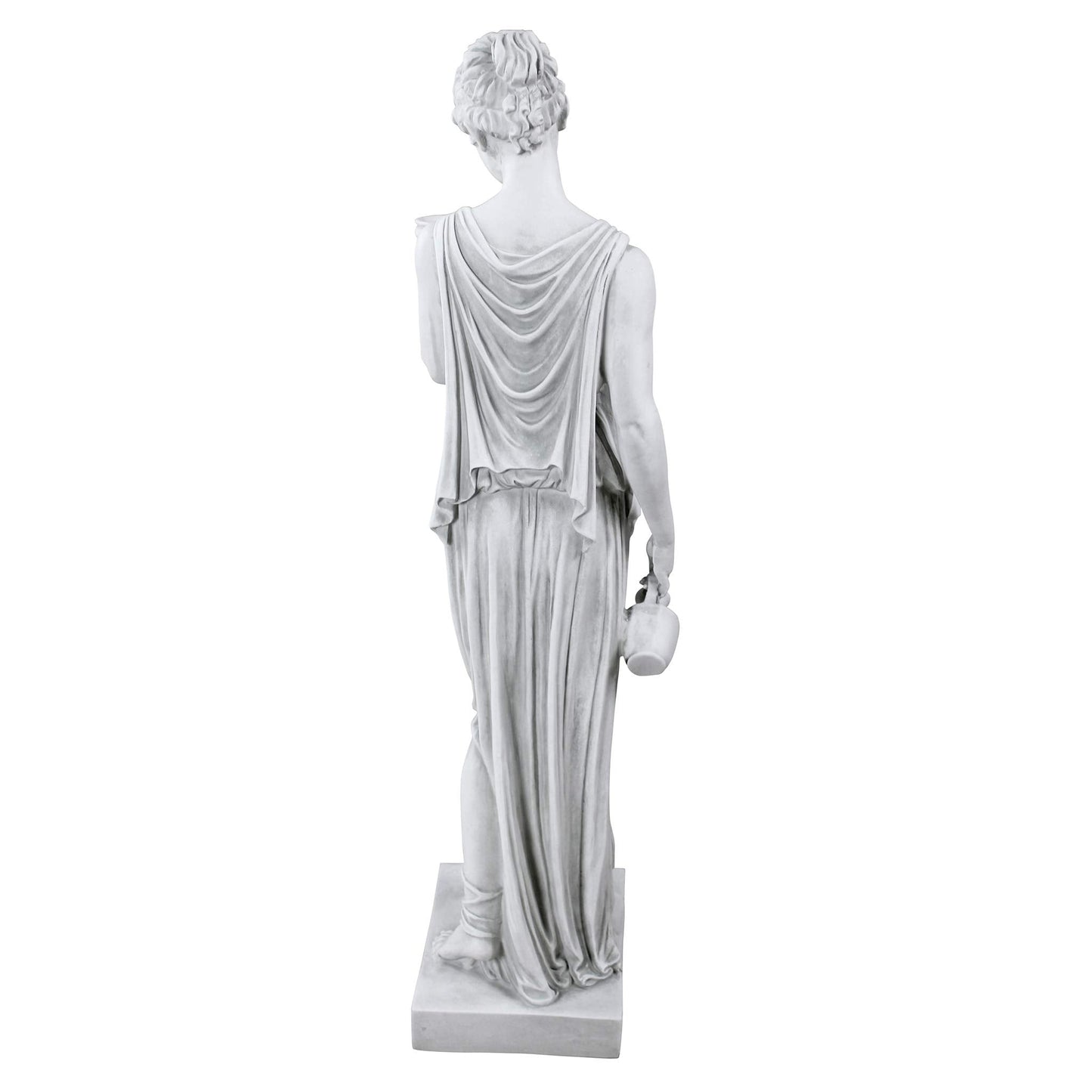 Design Toscano KY71304 Hebe Greek Woman Patron of Youth Indoor/Outdoor Garden Statue, Large Size, 10 inches Wide, 32 inches Tall, Handcast Polyresin, Antique Stone Finish