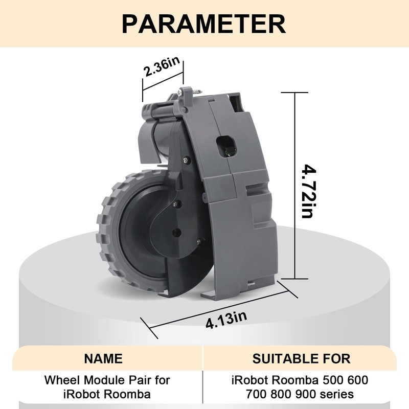 Coodss Left Drive Wheel Module Pair Compatible with iROBOT Roomba 500 600 700 800 900 Series Vacuum Cleaner Replacement Parts Accessories