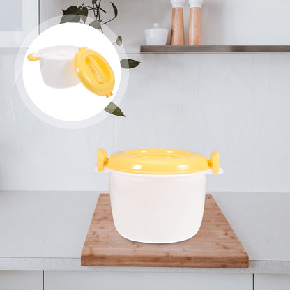 CALLARON Microwave Rice Cooker Steamer Bowl: Portable Food Steamer Pot for Pasta, Fish, Vegetables, Ramen Cookware