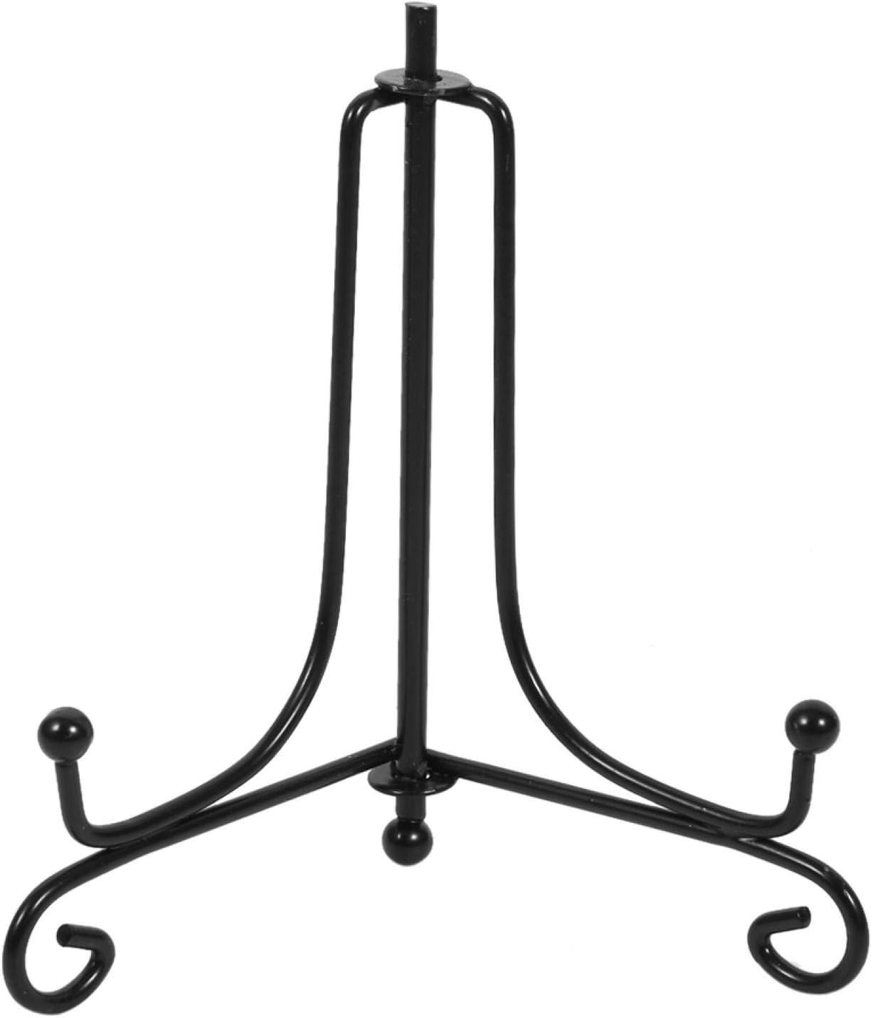 EBTOOLS Iron Display Stand, 4 Inch Iron Easel for Display, Picture Frame Holder, Decorative Plate Stands