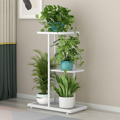 3 4 Plant Stand Metal Tier Potted Multiple Flower Pot Holder Shelf Indoor Outdoor Planter Display Shelving Unit
