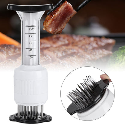 Meat Tenderizer Injector, Flavor Syringe for Steak, Needle Injector for Meat, Kitchen Tool for Marinade