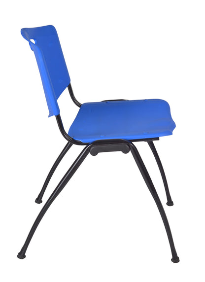 Regency Kobe 72 x 30 in. Flip-Top Training Nesting Table- Noble Oak, 2 M Stack Chairs- Blue