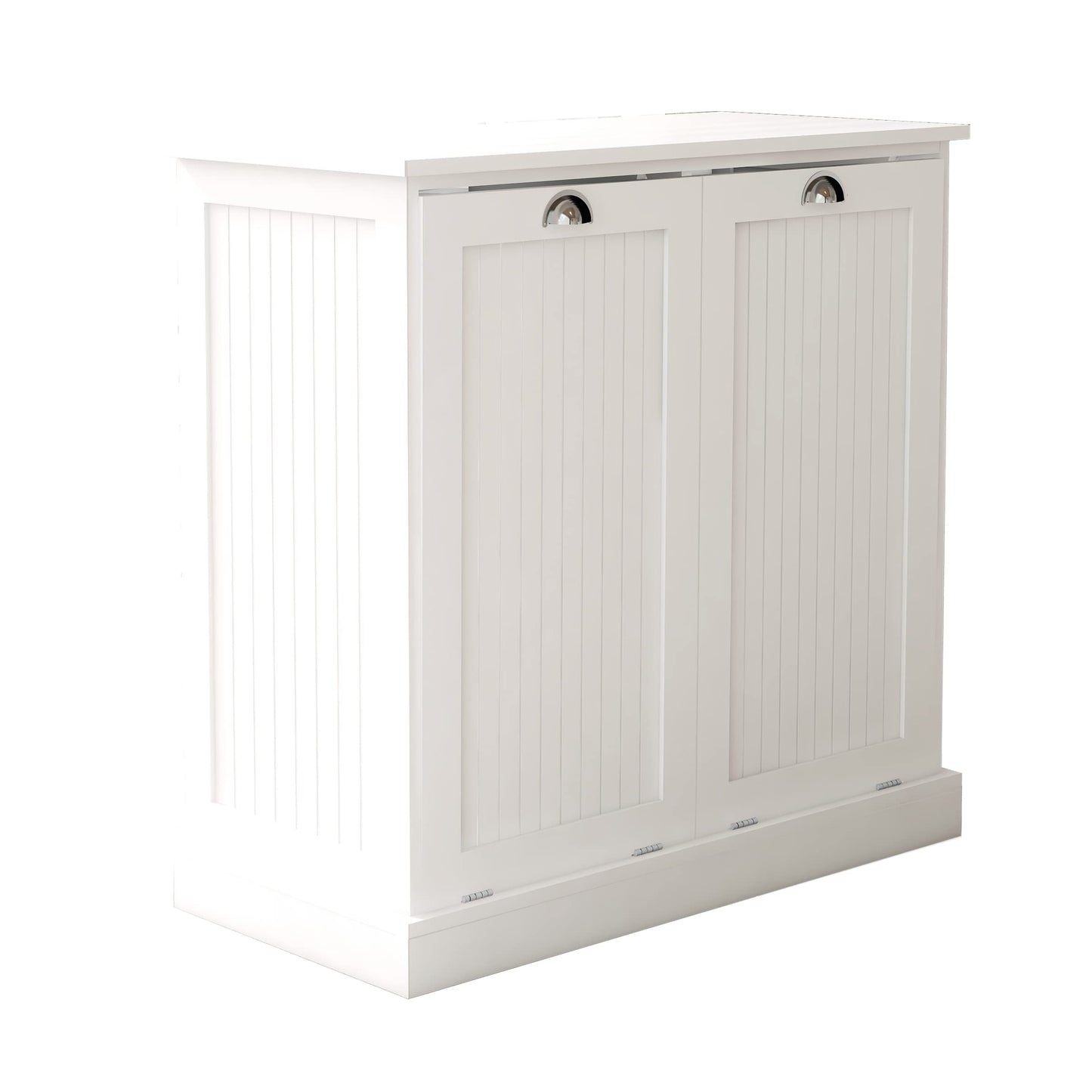 Gecheer Two-Compartment Tilt-Out Laundry Sorter Cabinet - Organized and Easy to Clean Storage Cabinet Organizer, Storage Unit Shelves, for Bathroom Living Room Dining Kitchen YJXW112049950