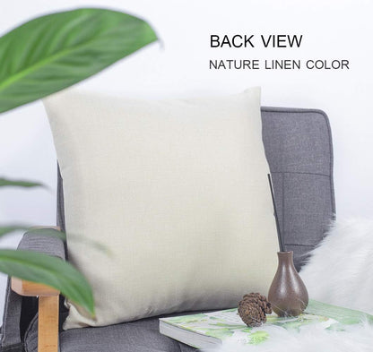 Just One More Chapter Throw Pillow Case - Cushion Cover for Book Lovers, Linen, 18 x 18 Inch
