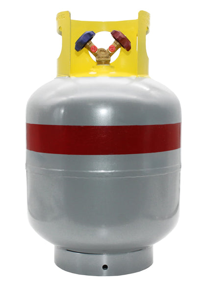 Flame King 50LB A2L Refrigerant Recovery Cylinder Tank, 400 PSI, Dual Y-Valve Liquid/Vapor, Heavy-Duty Steel, HVAC Recovery & Storage