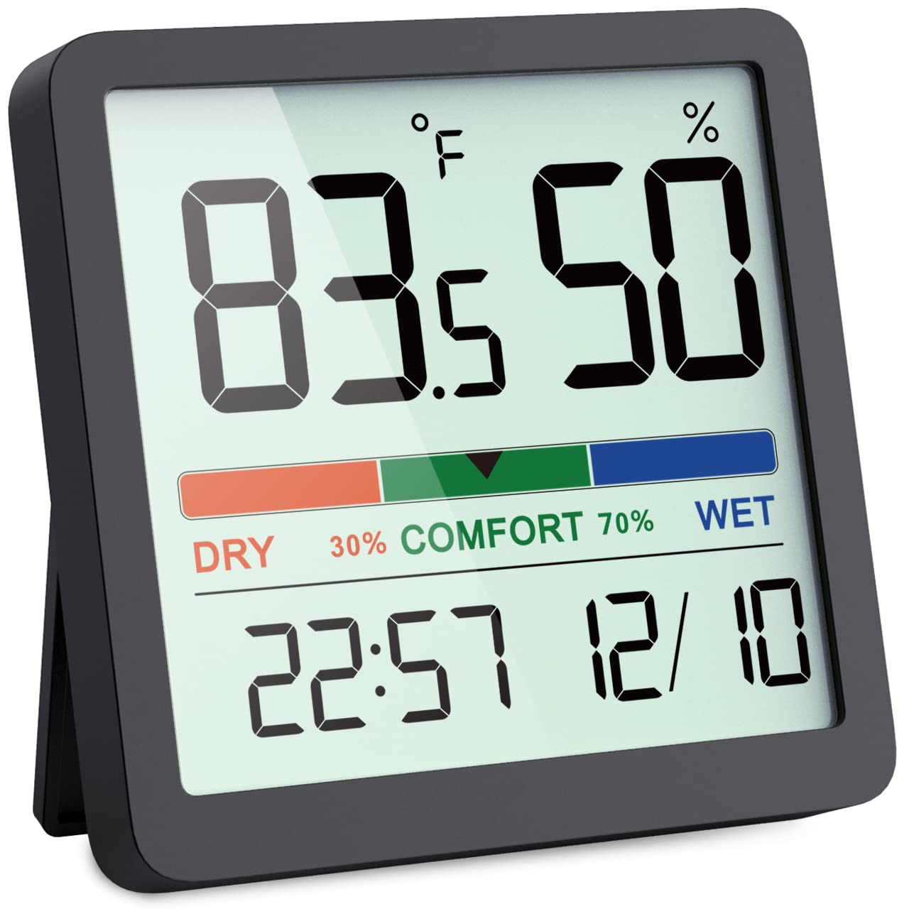 VOCOO Humidity Gauge Indoor Thermometer, Digital Indoor Humidity Sensor with Temperature Monitor