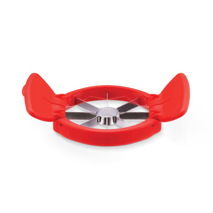 Dreamfarm Flapple Fold-Flat, Space-Saving Apple Corer & 8-Piece Apple Slicer - Red