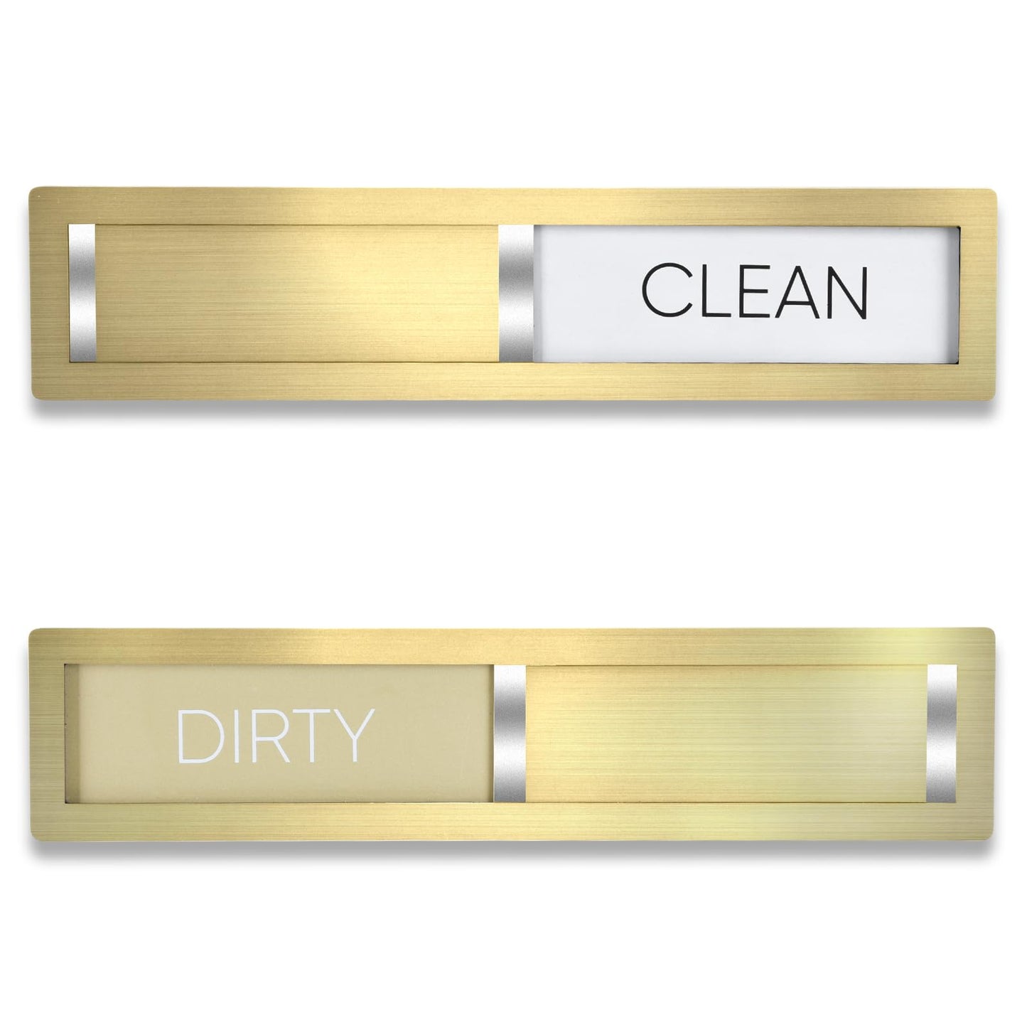 Clean Dirty Magnet for Dishwasher, Premium Stainless Steel 304, Dirty Clean Dishwasher Magnet for Kitchen Decor, Dishwasher Accessory, Birthday Gift for Mom Women Friend (Golden-03)