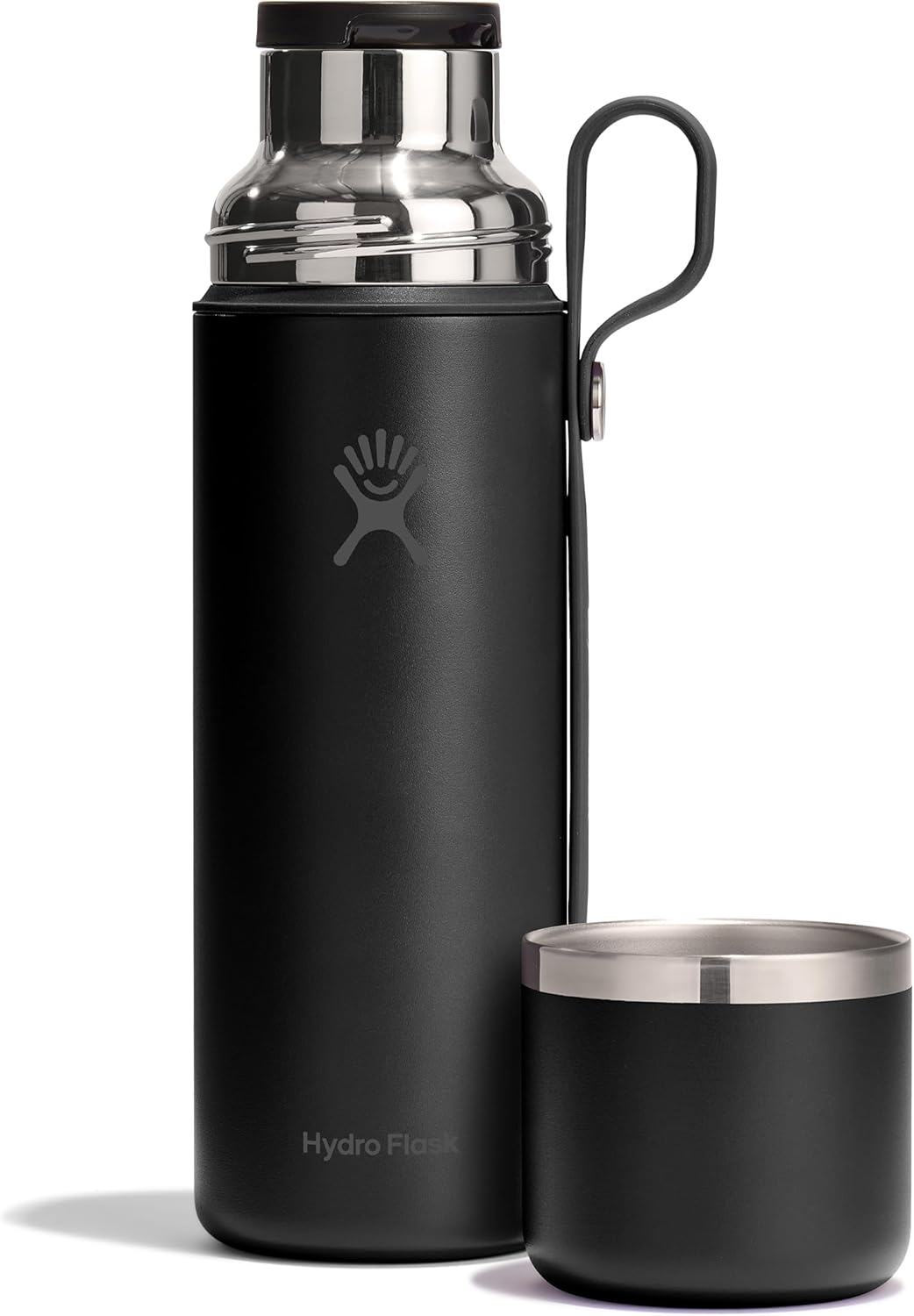 28 Oz Hydro Flask Hot Flask & Cup Insulated Stainless Steel, Hot Drink Travel Container for Coffee, Tea, & Soup Black