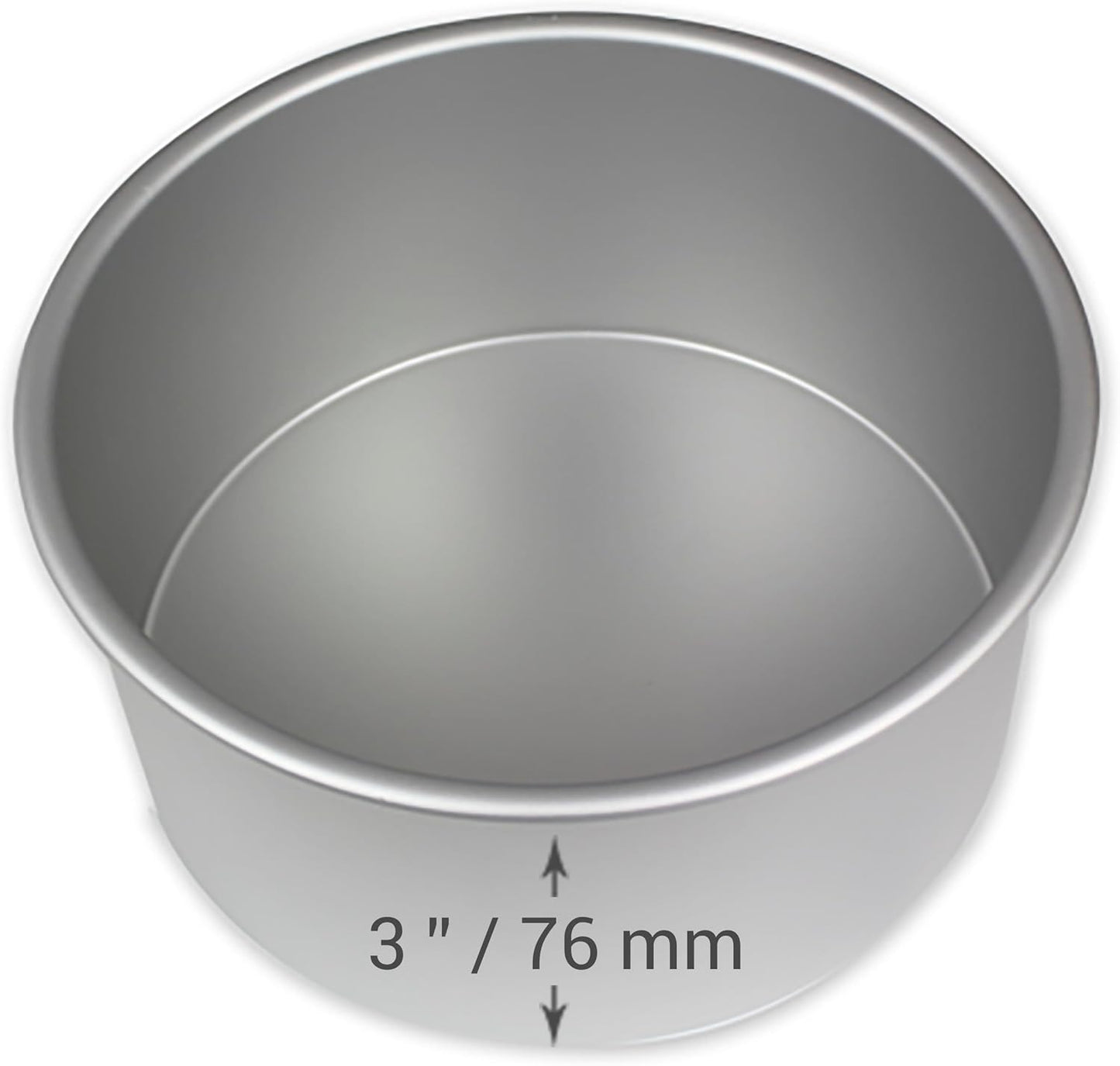 PME Professional Aluminum Baking Pan - Round 7 x 3in