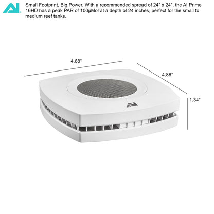 AquaIllumination Prime 16 HD LED Saltwater Reef Aquarium Light - White