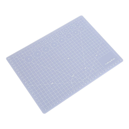 MUNEFE Translucent Cutting Mat, See Through Self Healing Cutting Mat, Non Slip Gridded Cutting Board for Writing, Painting, Paper Sculpture, Etc(A4 Translucent Cutting Board)