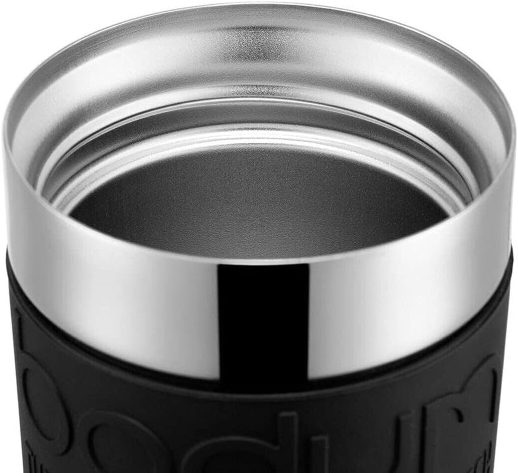 Bodum 11068-01 Vacuum Travel Mug, Small, Black, 0.35 L, 1 Count