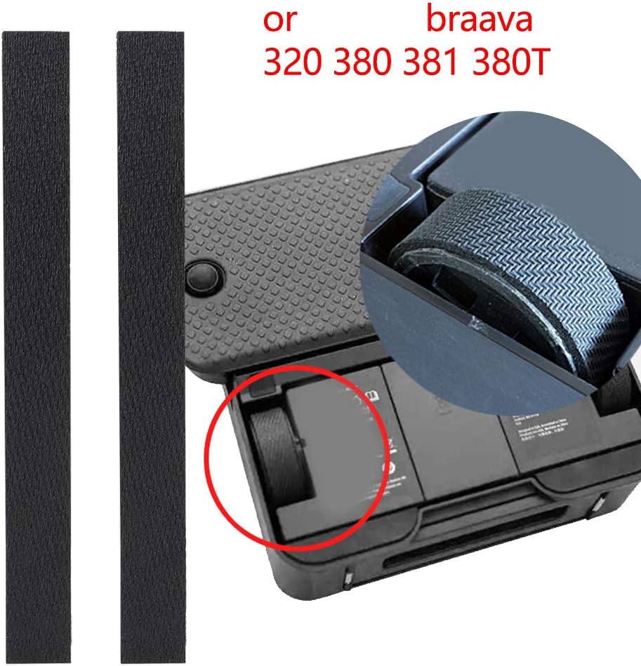 4Pcs Robot Tire Wheel Leather Replacement for IRobot 380t Mopping Robot Vacuum Cleaner