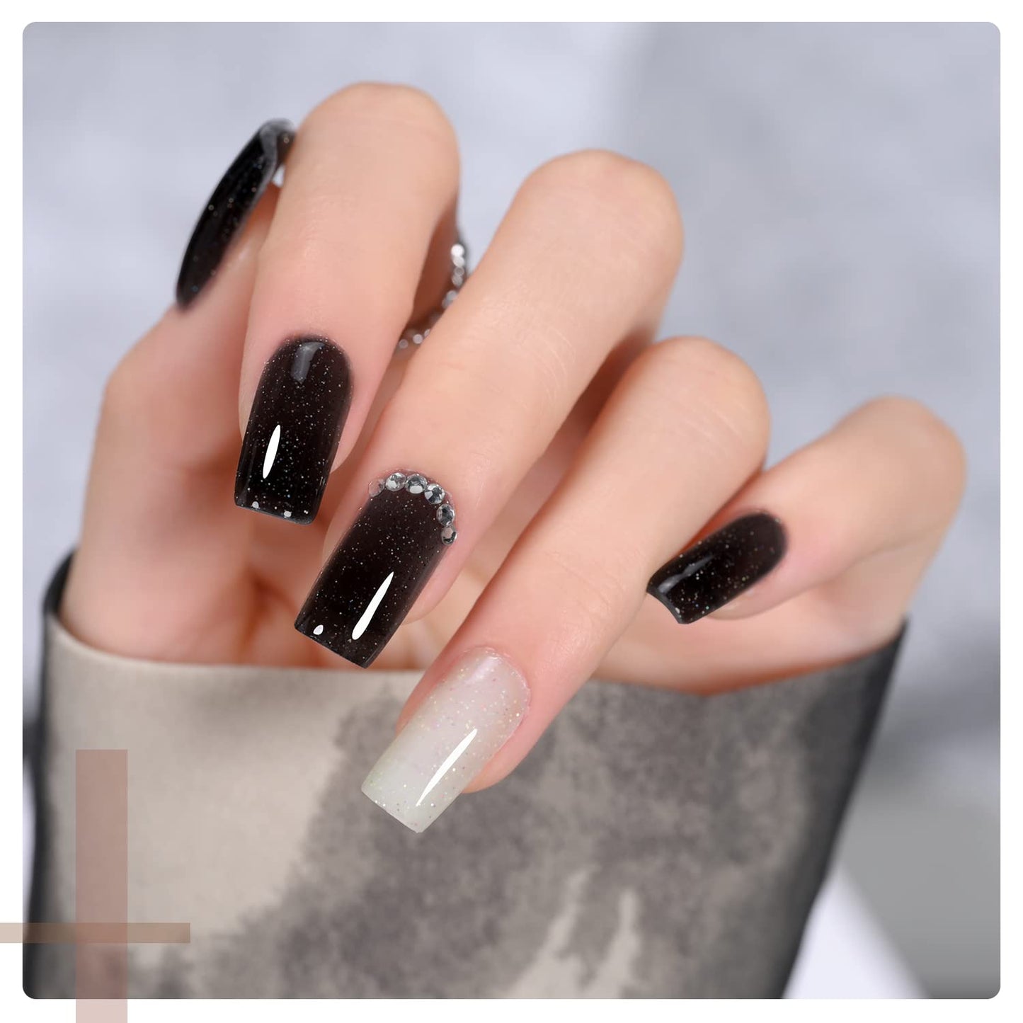 GAOY Poly Gel Nail Kit with U V Light Starter Kit, 6 Pcs Builder Gel Extension Kit for Beginners with Everything Nail Art DIY