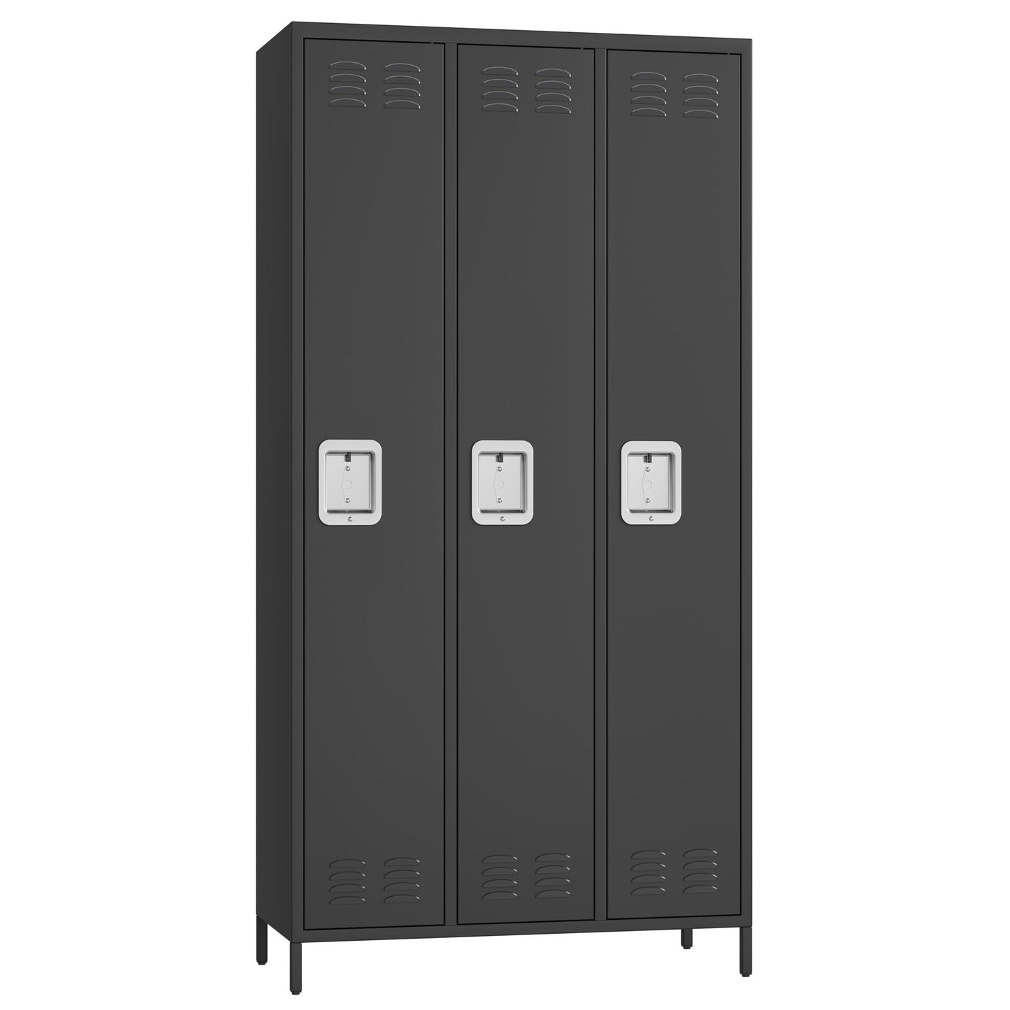 GarveeLife Employee Lockers for Office 3 Doors, Metal Sorage Locker Combination for Employees, Industries Double Tier Metal Locker for Home, School, Gym
