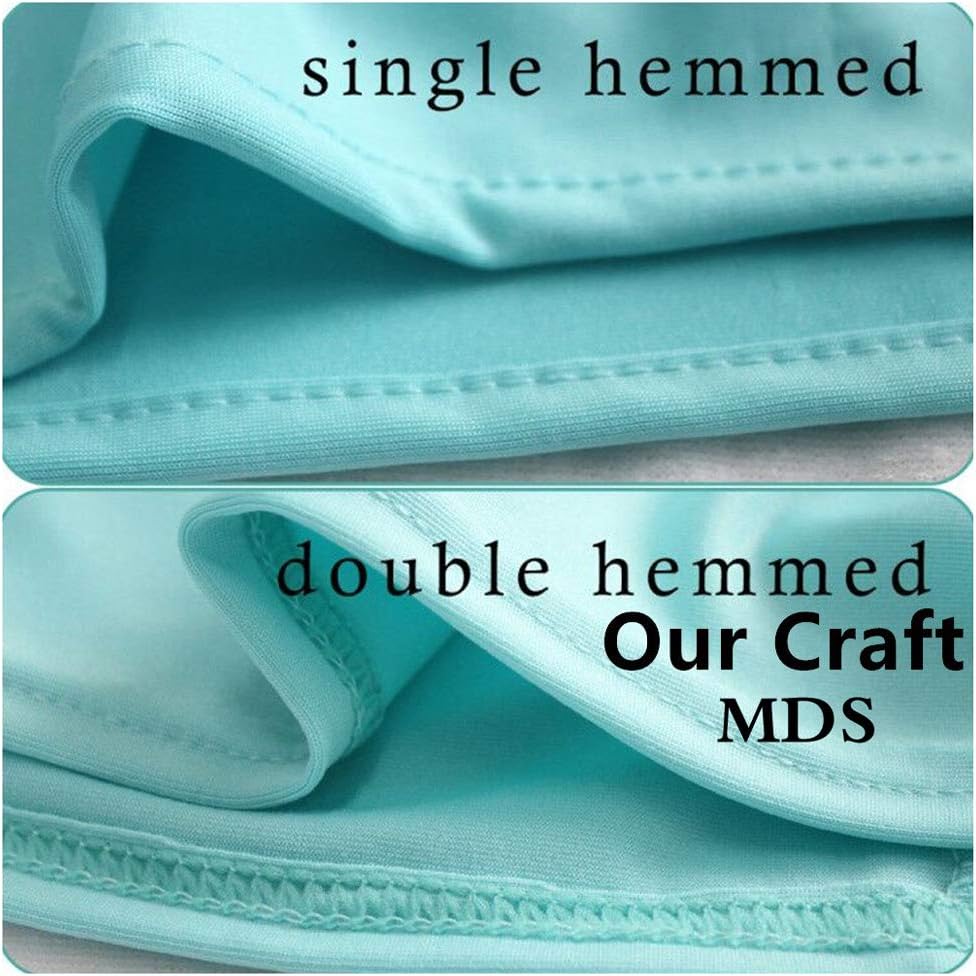 MDS Spandex Chair Sashes - Premium Stretch Covers with Buckle Slider for Weddings & Events | Aqua Blue, Pack of 10