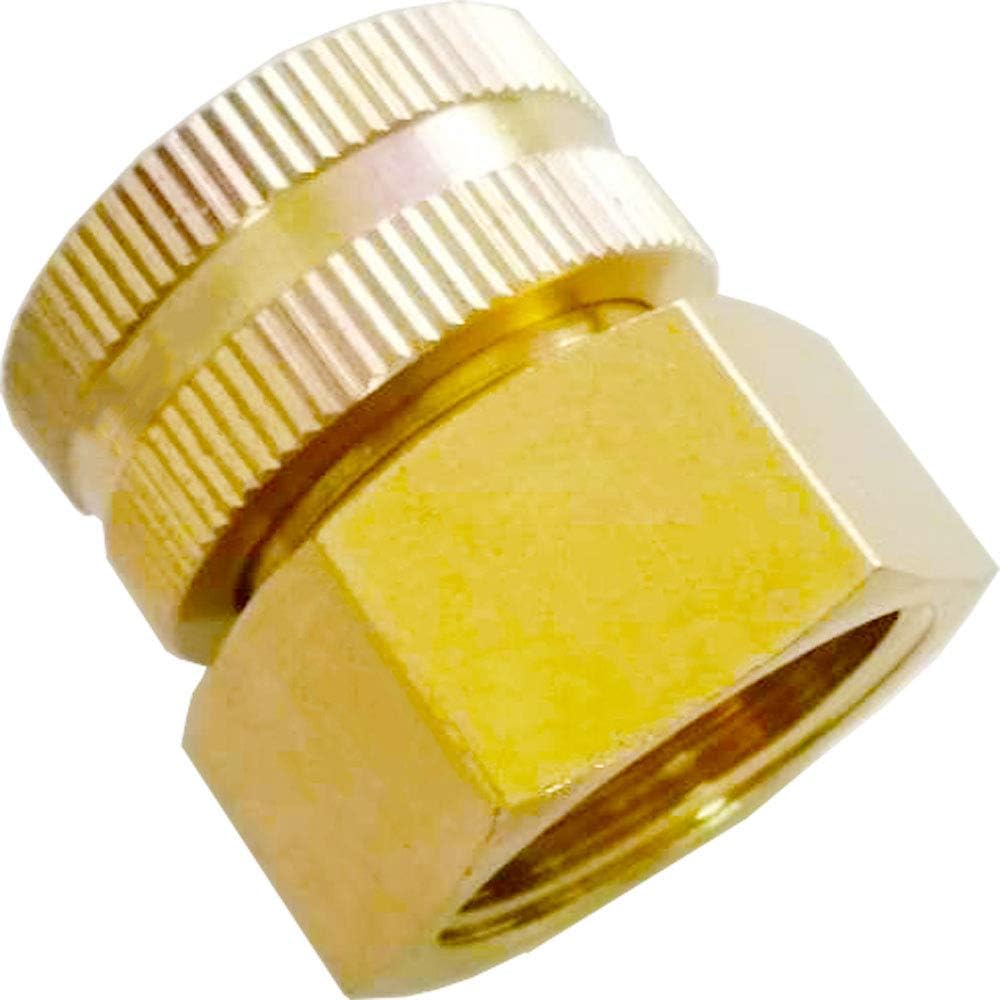 YOUHO Garden Hose Adapter 3/4" GHT(F) x 3/4 NTP Female - Reusable Connector Fittings for Rain Bird, Orbit, Toro, Dig
